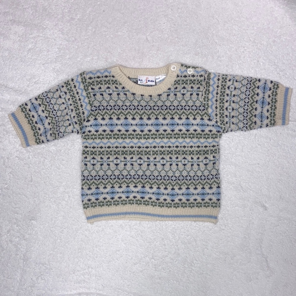 B.T. Kids vintage acrylic knit sweater 3/6m